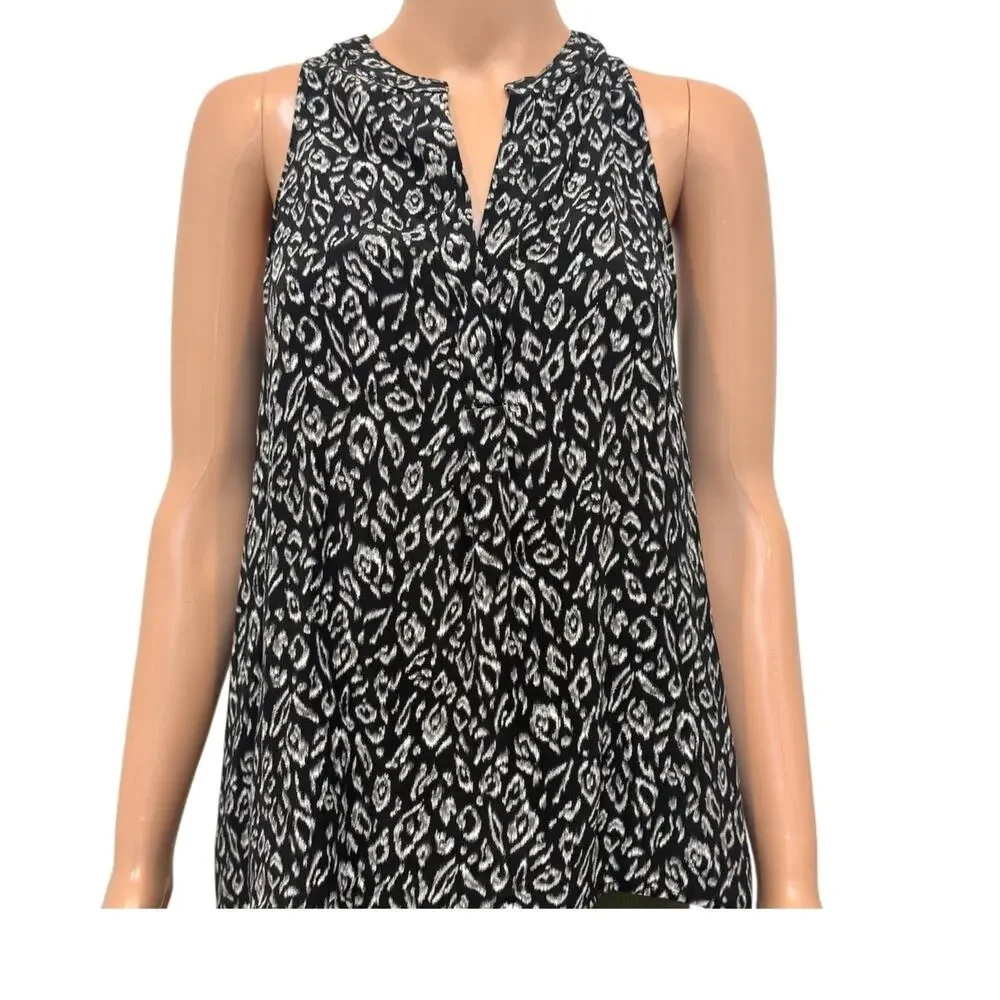 Joie XXS sleeveless notched silk blouse top shell TS 2478